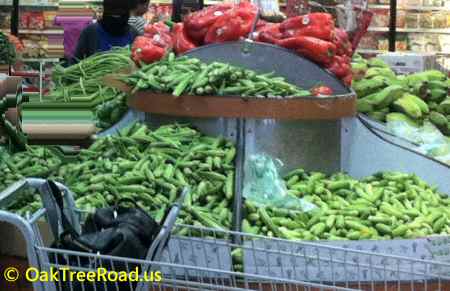Fresh Indian Vegetables  image © oaktreeroad.us
